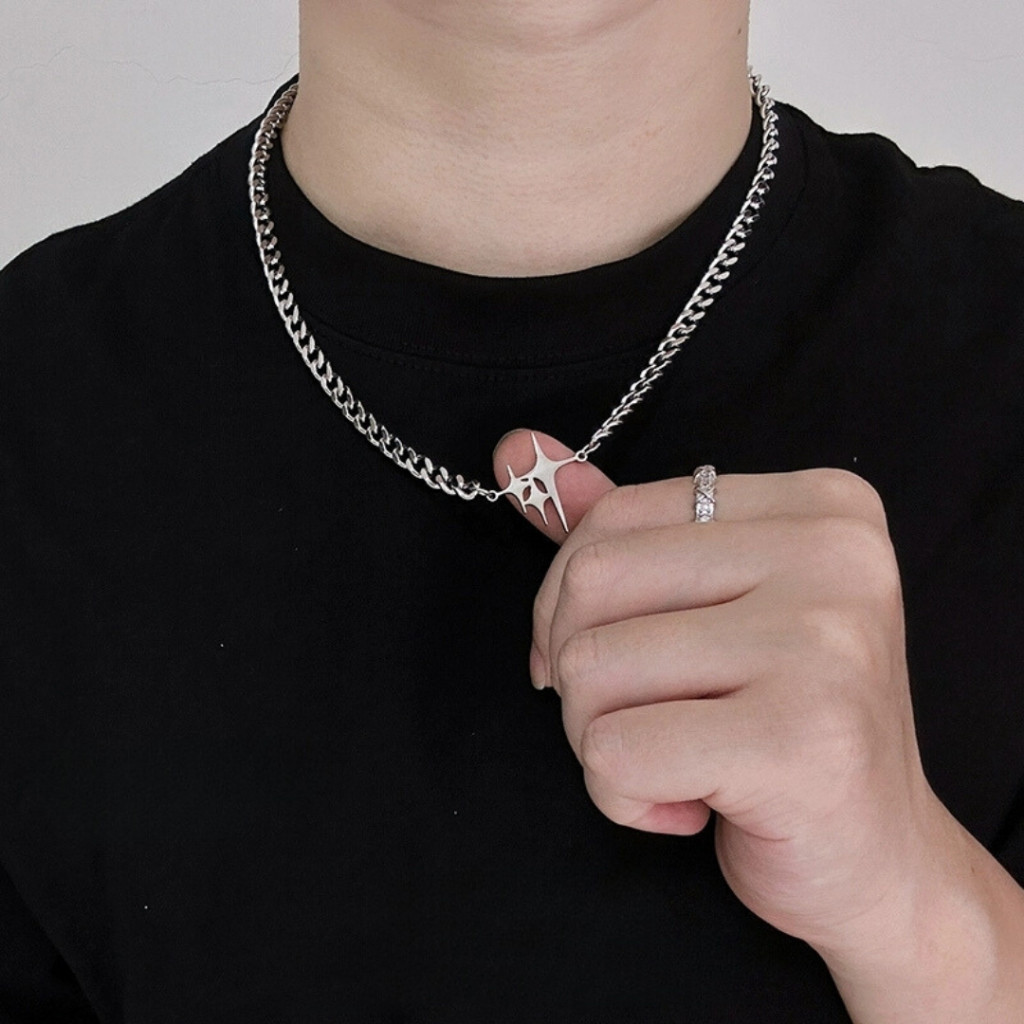 สร้อยคอดวงดาวของผู้ชาย, บุคลิกภาพฮิปฮอปอเนกประสงค์โซ่คิวบาแสงดาวโซ่ปากมดลูกเครื่องประดับแฟชั่น