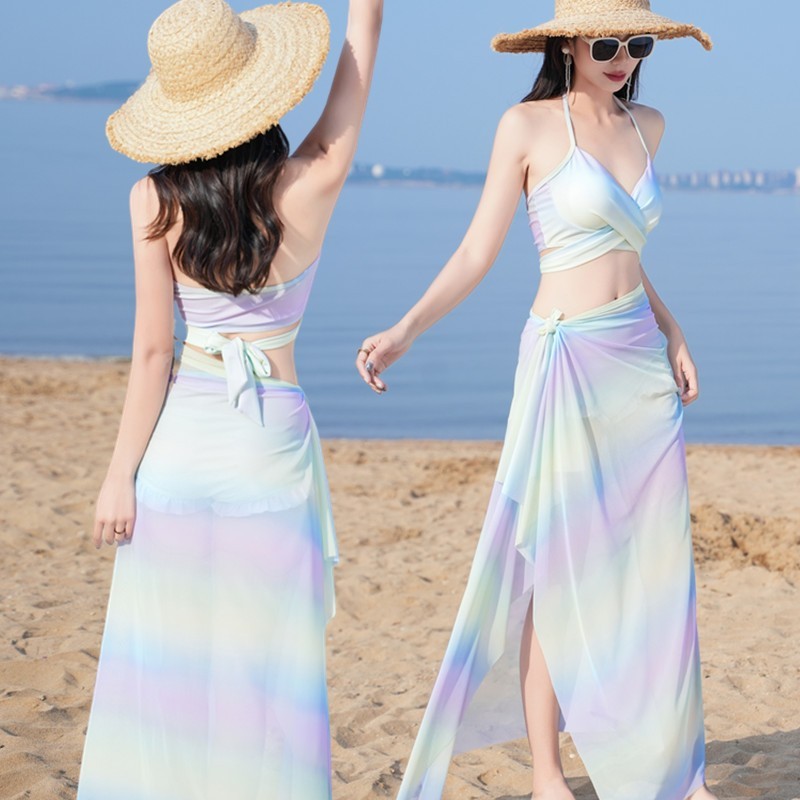 clothes  ชุดว่ายน้ำผู้หญิง ดีไซน์ทันสมัย หลากหลายสี หลากหลายไซส์ (มี2สี ม่วง/เหลืองอ่อน) รุ่น 0355