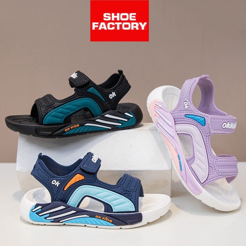 อายุ 4.5-10+Yrs Active Boy Girl รองเท้าแตะเด็กรองเท้าแตะขนาด 26-35 รองเท้าแตะ Selipar Budak by SFM