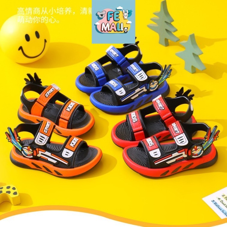 อายุ 3-6Yrs Ultraman Boy รองเท้าแตะเด็กรองเท้าแตะขนาด 26-30 รองเท้าแตะ Selipar Budak Lelaki By FE