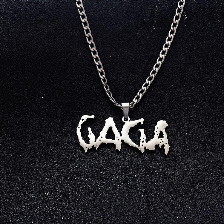 Lady gaga MAYHEM สินค้าสีดําที่สวยงามสร้อยคอต้นฉบับคอนเสิร์ต Merchandise 7-11-22