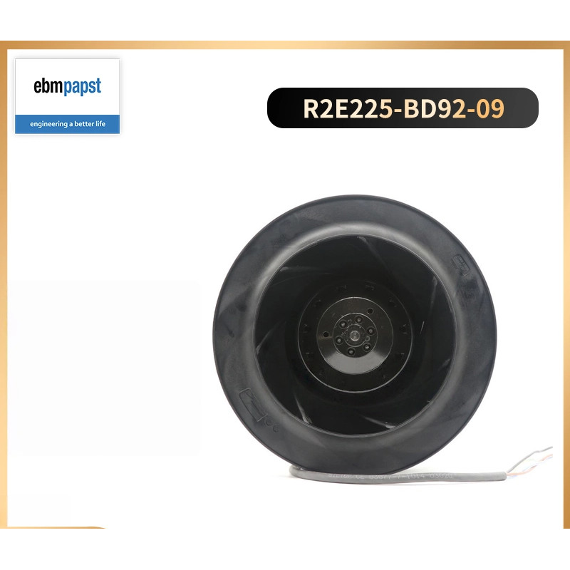 เยอรมนี ebm-papst ตาข่ายด้านข้าง Induction พัดลม R2E225-BD92-09 Air Purification พัดลมระบบสไตล์ใหม่