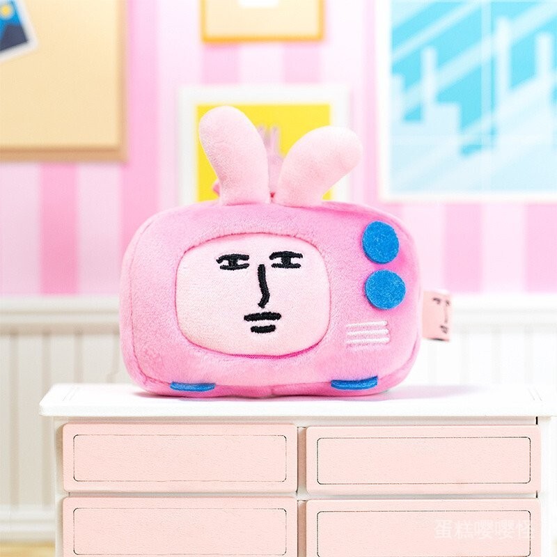 จี้ตุ๊กตาน่ารักกระต่ายสีชมพู MyFriend TV สำหรับกระเป๋าเป้และของขวัญ