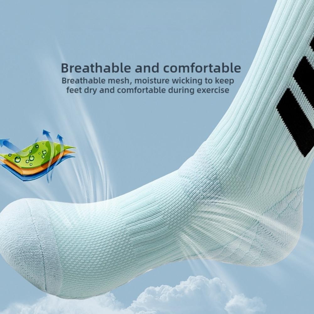 ถุงเท้าหนาบีบอัดสำหรับผู้ชาย ออกแบบมาเพื่อบาสเกตบอลและวิ่ง - รูปที่ 6