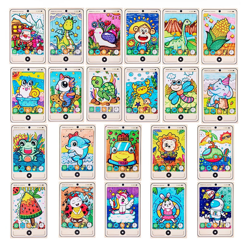 Sukha จิ๊กซอว์ไม้เด็ก ของขวัญเด็กคริสต์มาส ของเล่นเด็ก จิ๊กซอว์ไม้ พร้อมกรอบไม้ 24ชิ้น ของเล่นเสริมพัฒนาการ ภาพการ์ตูนน่ารัก - รูปที่ 7