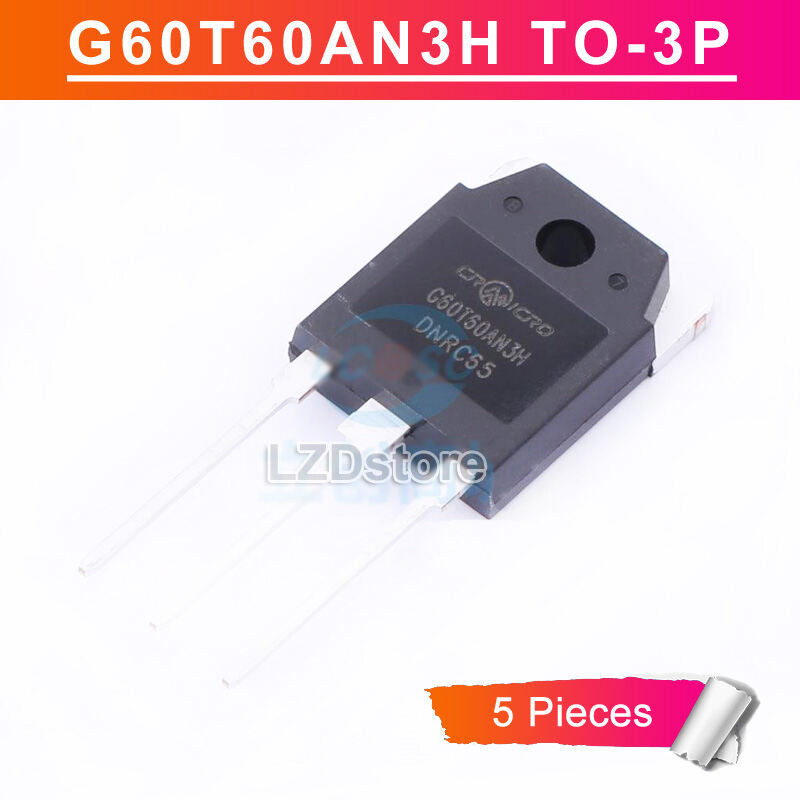 5pcs G60T60AN3H TO-3P CRG60T60AN3H G60T60AN G60T60 TO3P 600V/60A IGBT ทรานซิสเตอร์ใหม่ IC HFDQ