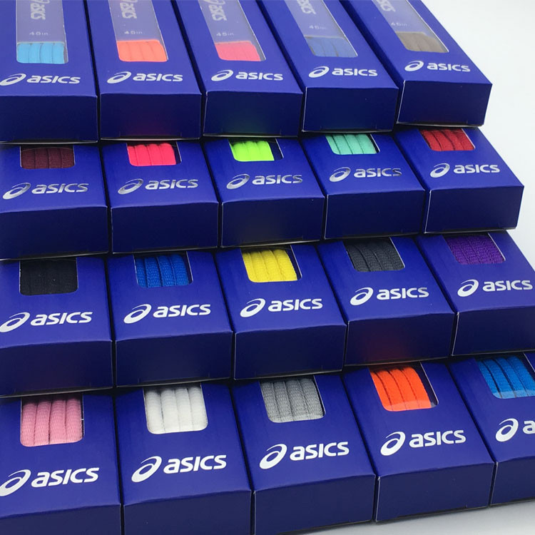 เหมาะสําหรับ asics asics ครึ่งวงกลมเชือกผูกรองเท้ารองเท้าวิ่งรองเท้าผ้าใบ Onitsuka Tiger 6 มม. เชือกผูกรองเท้ากลมแบน