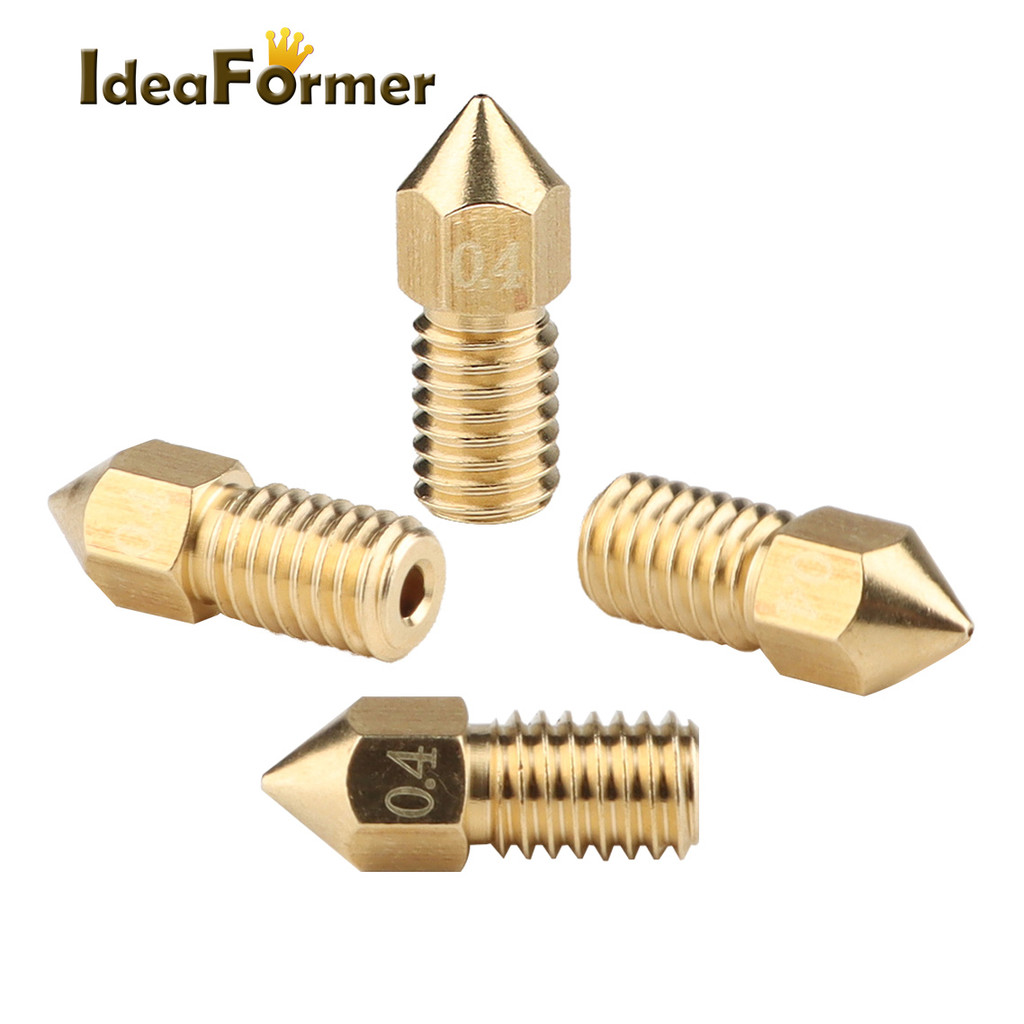 IdeaFormer IR3 Nozzle 3D Printer Parts 0.4mm Brass Extruder Nozzle M6 Nozzle For IR 3 3D Printer 1.7
