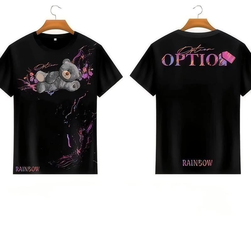 nlab T เสื้อ distro sablonreflective Rainbow nekoronnin nb060 unisexpria Wanita Cotton Combed 24S