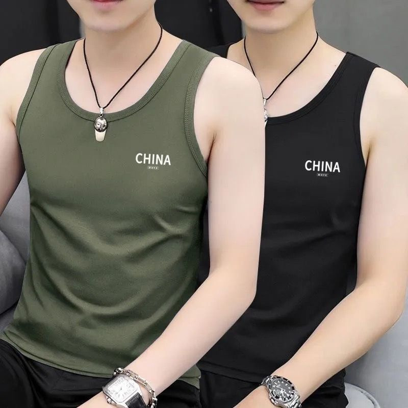 ERSHENSHI Mens Vest round Neck Slim Vest Sweatshirt Trend All-Matching