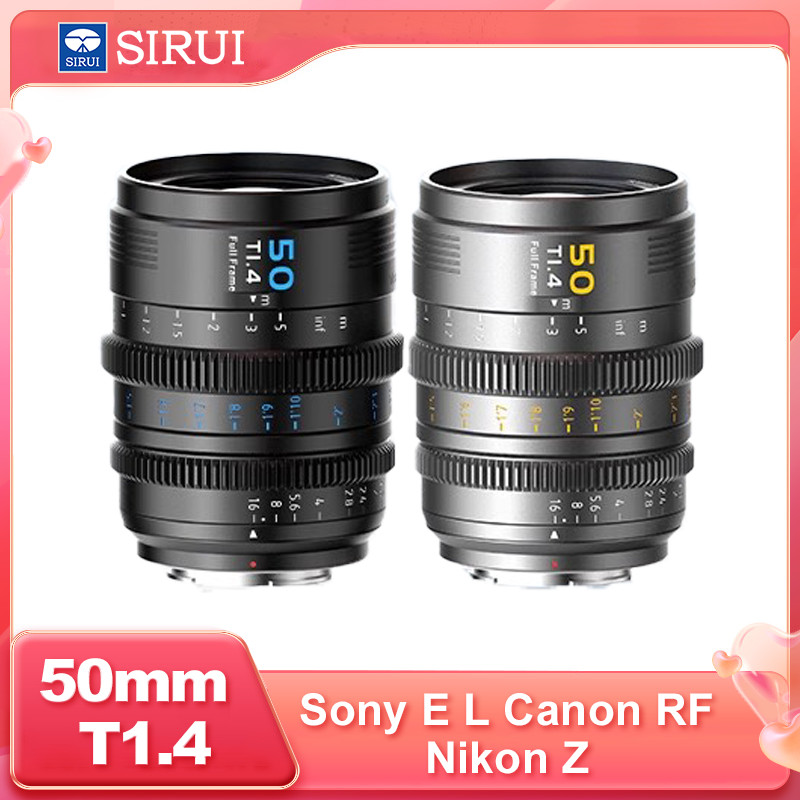 SIRUI 50mm T1.4 Vision Prime Full Frame Manual Focus รูรับแสงขนาดใหญ่ Series Cinema Lens Lems สําหรั