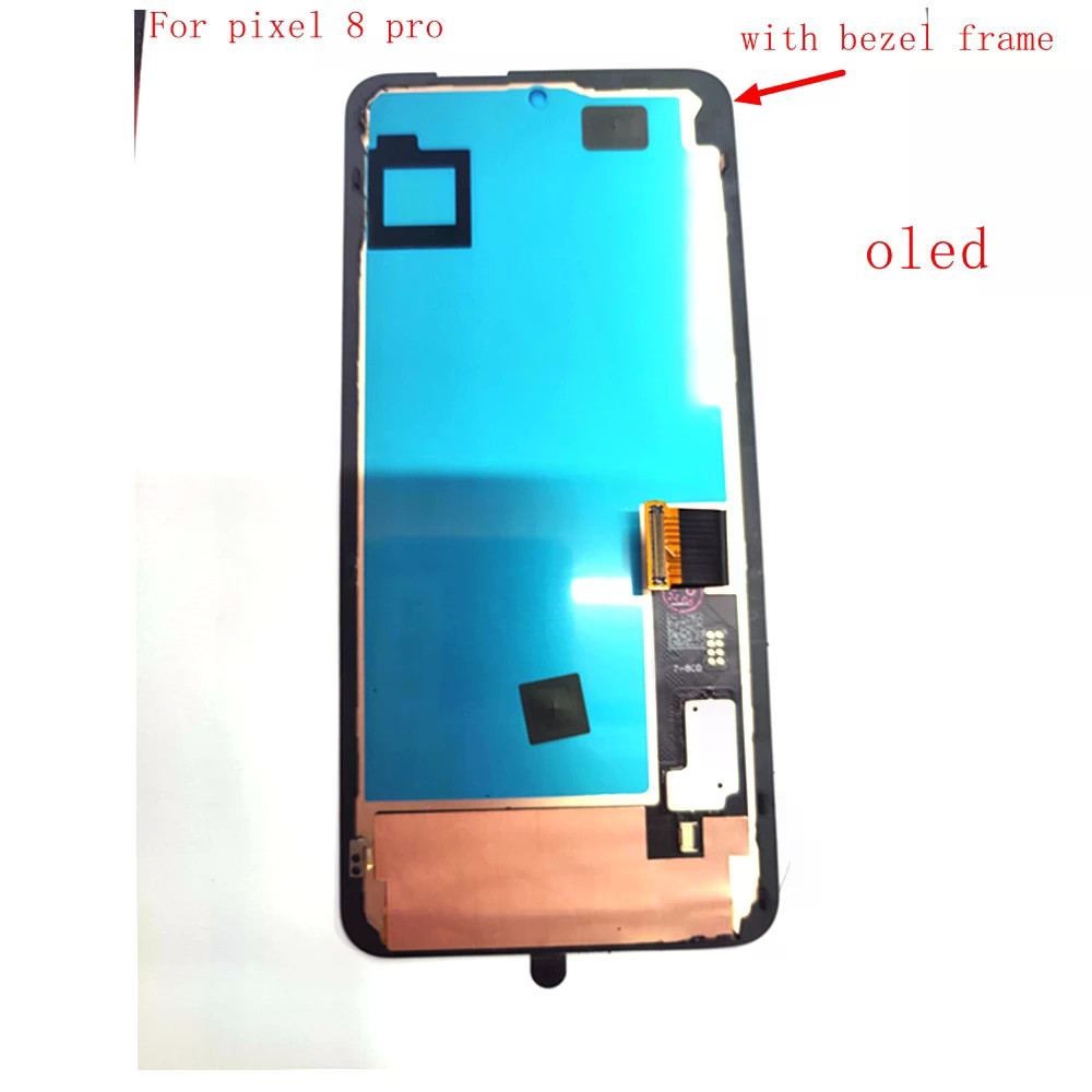 Oled สําหรับ Google Pixel 8 pro จอแสดงผล Lcd Touch Glass Digitizer พิกเซล 8pro พร้อมกรอบกรอบกรอบพลาส