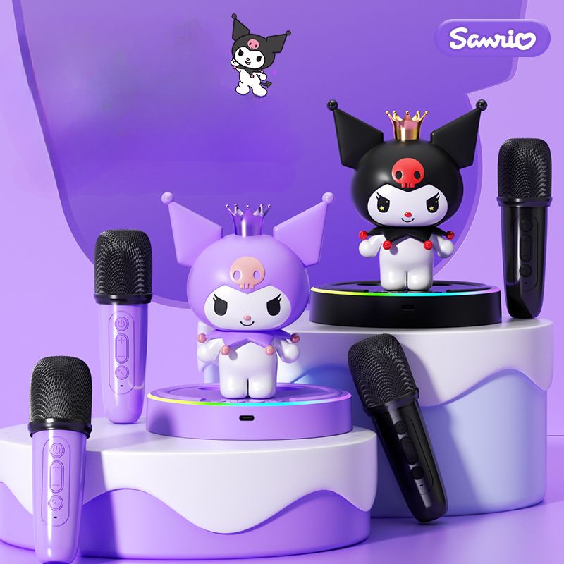SANRIO ซานริโอ สน-02บลูทูธ5.4ลําโพงพร้อมไมโครโฟน3ง คุโรมิ ออกแบบเครื่องประดับไฮไฟคุณภาพเสียงยาวความอดทนสุดน่ารักประณีตลําโพงสําหรับว