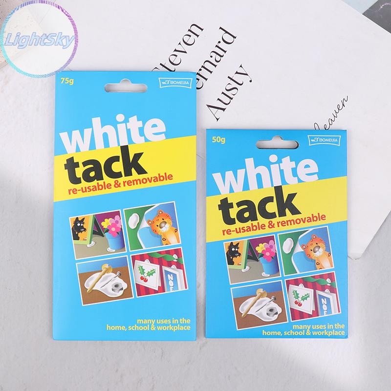 LightSky White Tack กาวนํามาใช้ใหม่ Putty Tack ปลอดสารพิษที่ถอดออกได้ Wall Frames Party TH