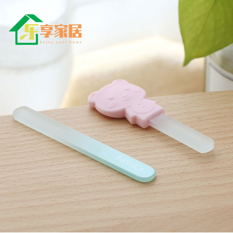 Preferred#Baby Nail File Cartoon Glass Polishing File Sanding Strip Brightening Nail File Nail Tool 