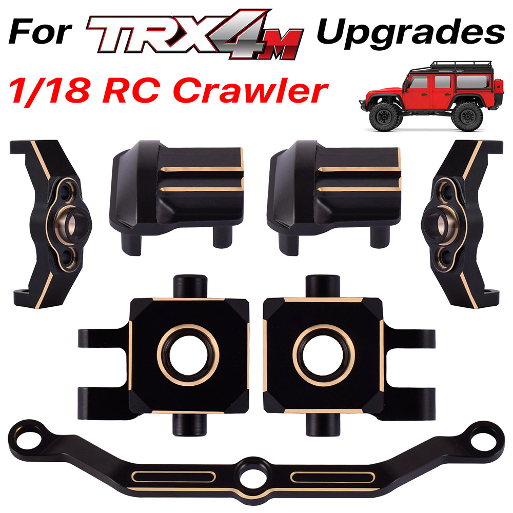 ปลอกหุ้มพวงมาลัย ทองเหลือง สําหรับอัพเกรดรถไต่หินบังคับ TRX4M Traxxas TRX-4M 1/18