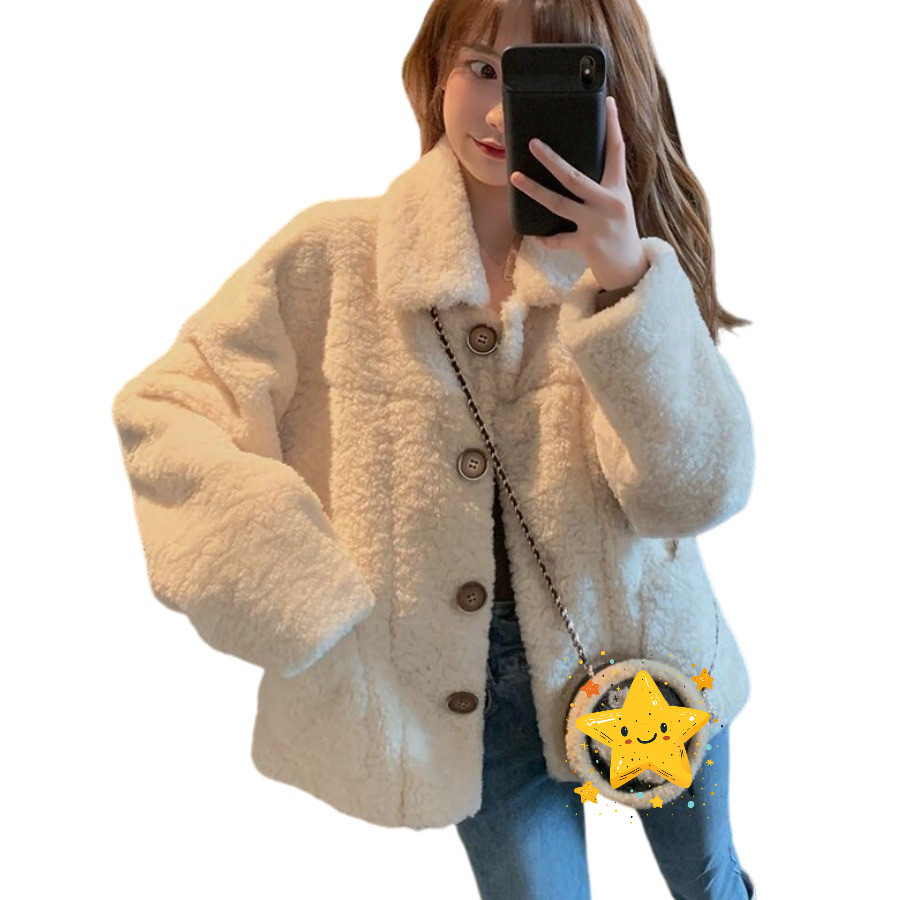 NINGFASHION เสื้อคลุมกันหนาวเเขนยาวผ้าบุสำลีนิ่มผู้หญิง รุ่น W9006