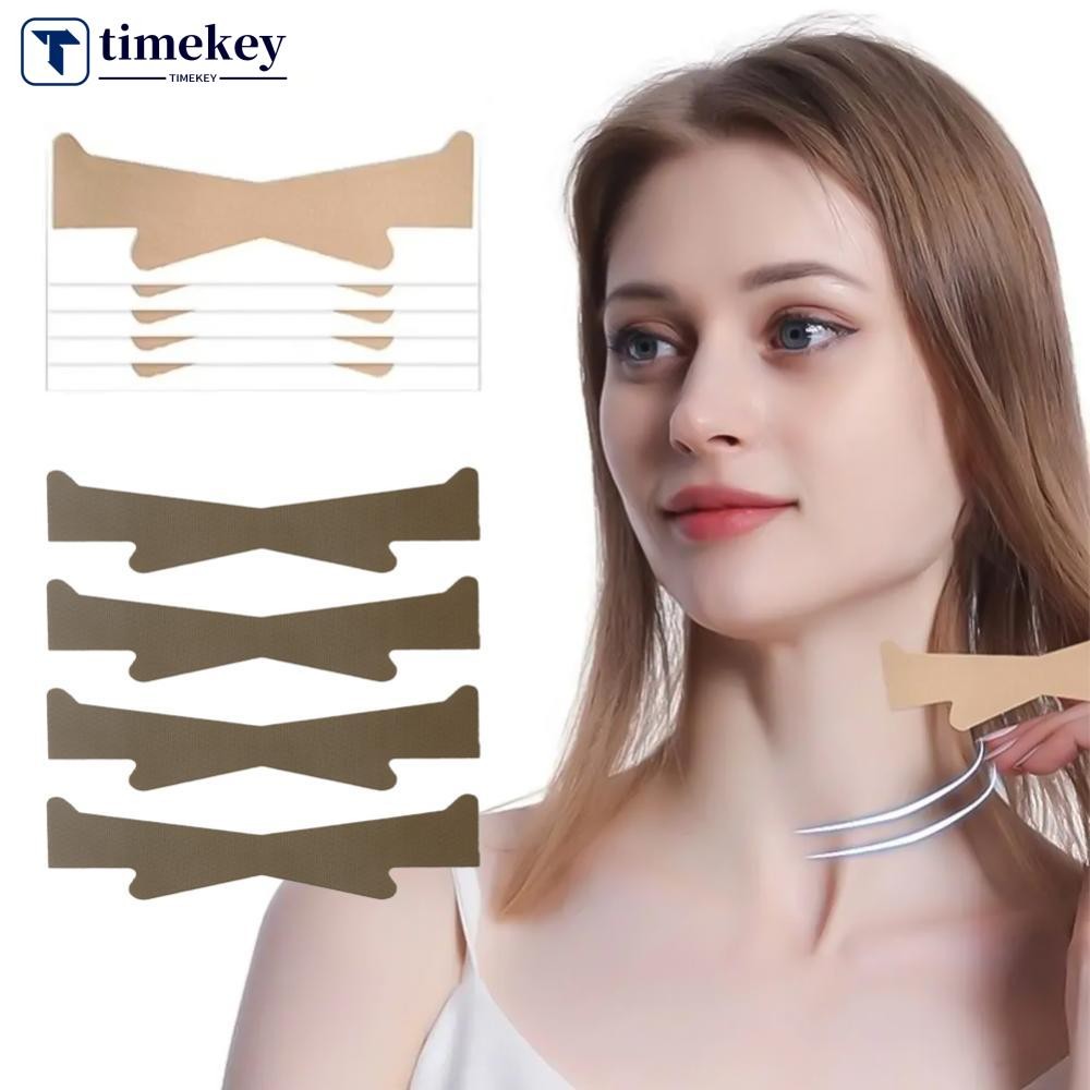 TME คอแถบแพทช์โปร่งใสสีผิวไม่เชื่อว่ายกแพทช์คอแถบแพทช์ฟิล์มคอแพทช์สายรัดยึดไม่เขื่อนผิว