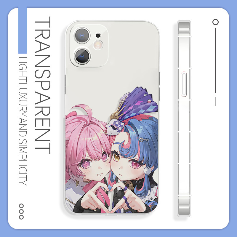 เคสTPU iPhoneสําหรับiPhone 11/12/13/14/15/16/Pro/Max - Wuthering Waves Encore Roccia Heart Art