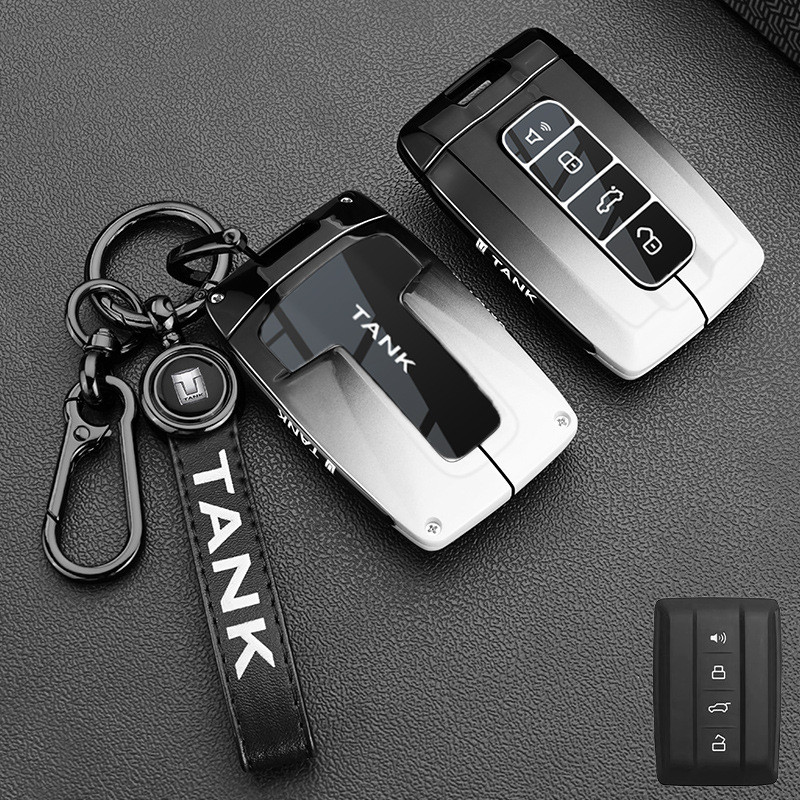 【Apex】เคสกุญแจ สําหรับ 2024 Tank 300 กุญแจ Key Case TANK400 Three Five Hundred TANK 500 Hi4t High-end 700 Special Car Bag Buckle Modified Shell For Men พวงกุญแจ