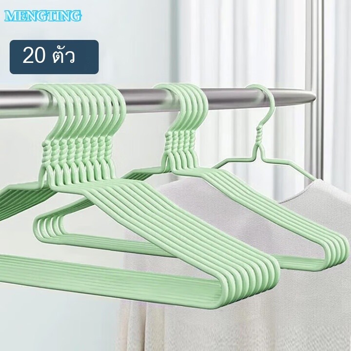 ความต้องการ ไม้แขวนเสื้อพลาสติกจุ่มราวตากผ้ากันลื่นผู้ใหญ่ราวตากผ้าไม้แขวนเสื้อ [20 ชิ้น]