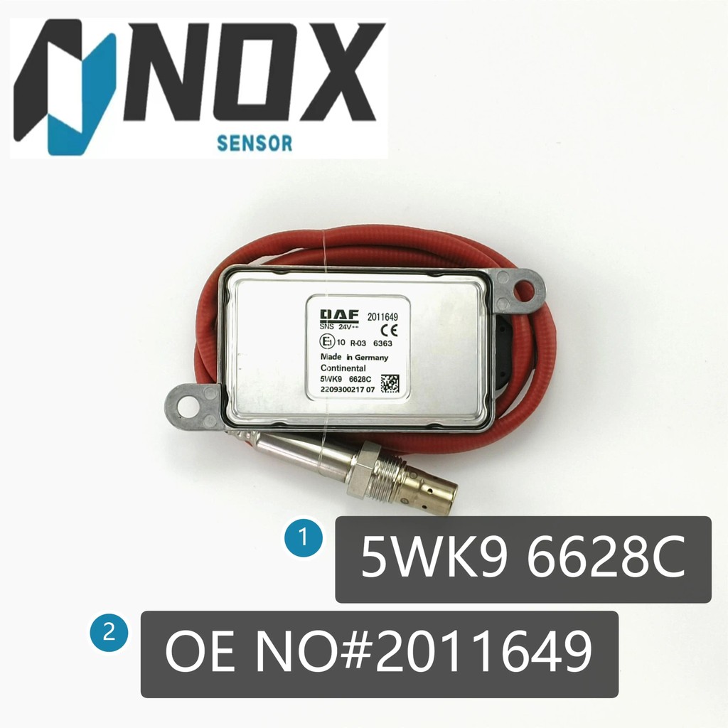 2011649 5WK9 6628C โรงงานอุปทานโดยตรงไนโตรเจนออกไซด์ออกซิเจน NOx เซ็นเซอร์เหนี่ยวนําสําหรับ DAF 5WK9