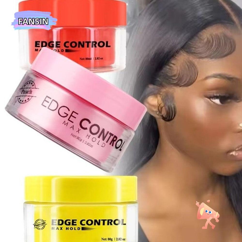 FANSIN Beard Edge Control Wax, with Castor Oil Strong Hold Hair Stying Gel, Professional Long Lasting Non-Greasy Scent Edge Control Gel For All Hair Types