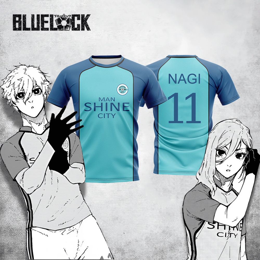 ชุดคอสเพลย์ฟุตบอลสำหรับเด็ก จากอนิเมะ.Blue Lock สไตล์ญี่ปุ่น