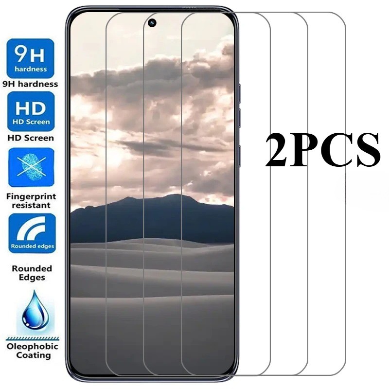 2PCS Black Edge ฟิล์มกระจกนิรภัยสําหรับ Motorola ThinkPhone 25 Moto Z4 S50 One Vision Plus Macro Hyp