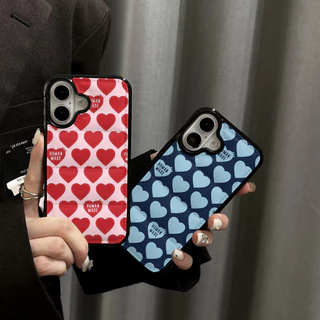 Simple การ์ตูน Hearts HUMAM MADE ป้ายลงเสื้อแจ็คเก็ต Hard Shell เคสโทรศัพท์เหมาะสําหรับ IPhone17 17AIR 16 16P 16PM Plus 16E 15 15P 15PM 14 14P 13P 13PM 12PM 11PX XR