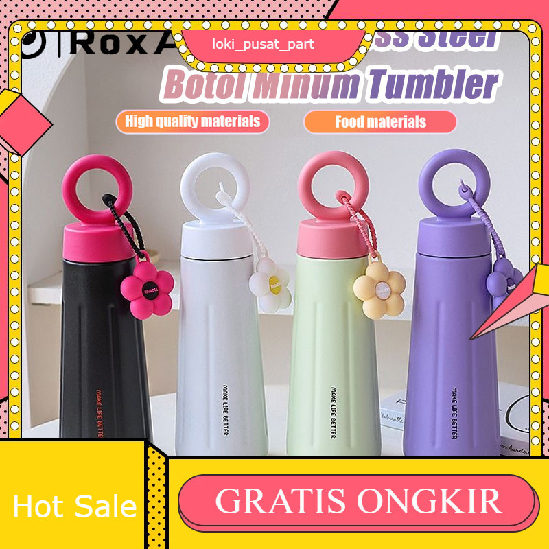RoxArt 450ML Tumbler ขวดน้ําดื่มสแตนเลสแก้วน้ําขวดฉนวนสูญญากาศ