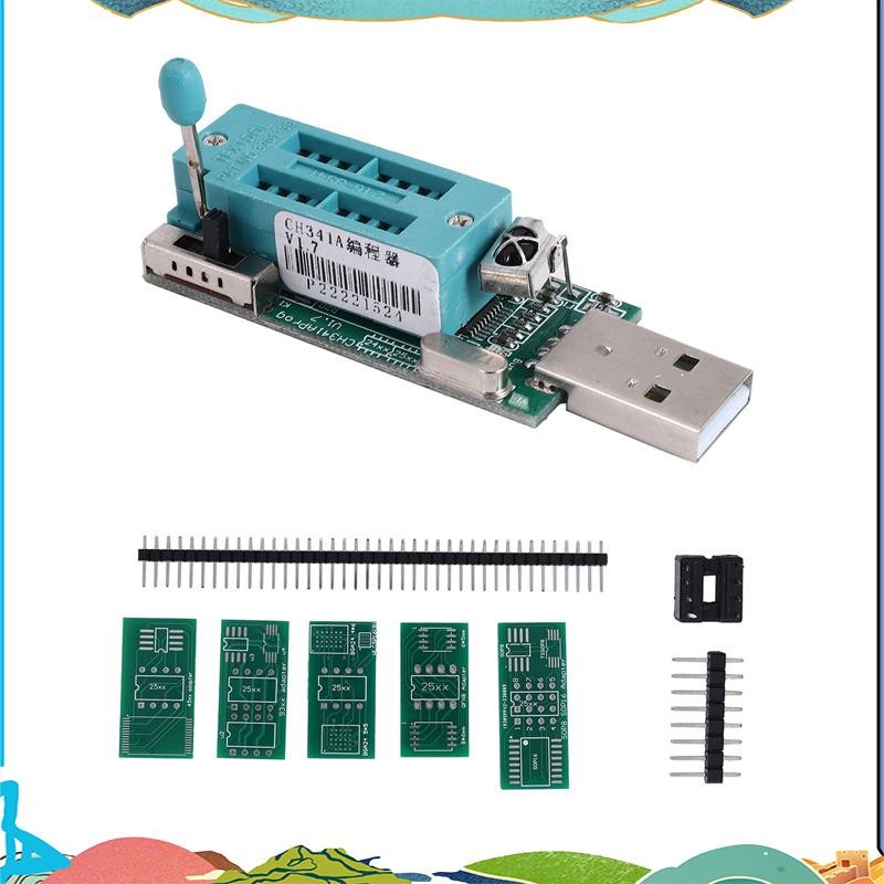 1 ชิ้นโลหะ Ch341A โปรแกรมเมอร์ V1.7 1.8V Gd25Lq64 อะไหล่
