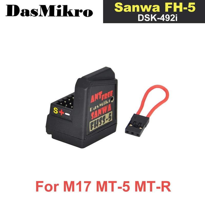 ใหม่ Dasmikro FH5 2.4GHz DSK-492i 4-Channel SSL Telemetry Receiver เสาอากาศในตัวที่รองรับ Sanwa FHSS