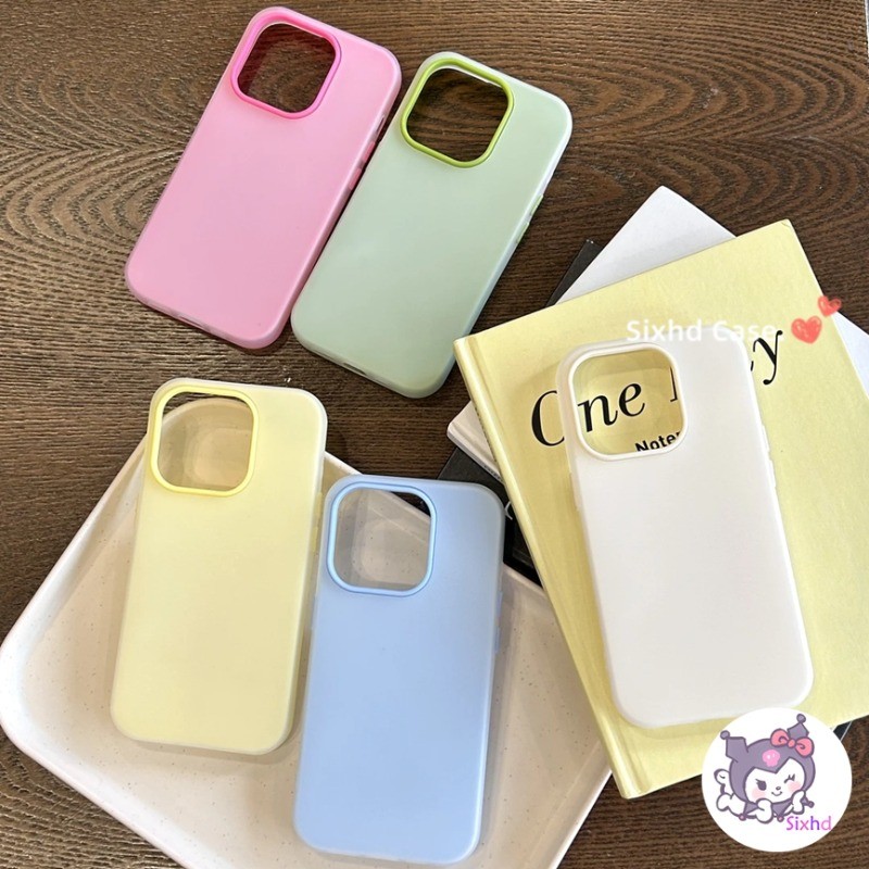สีทึบ 2in1 Jelly Shell สําหรับ Samsung Galaxy S25 FE S24 Ultra S23 Plus A25 A26 A33 A34 A35 A36 A52 A52s A53 A56 A73 5G เคสโทรศัพท์หญิง Macaron ซิลิคอนนุ่ม ราคา ถูกที่สุด ดีลบีเคเค แกลเลอรีภาพที่ 6