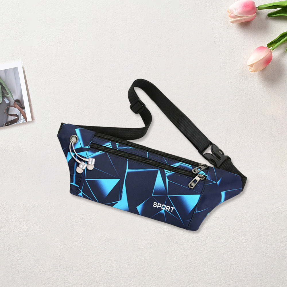 กระเป๋าคาดเอวสำหรับผู้ชายและผู้หญิง กระเป๋าใส่โทรศัพท์มือถืออเนกประสงค์สำหรับเล่นกีฬากลางแจ้งรุ่นใหม่สไตล์เกาหลี กระเป๋า