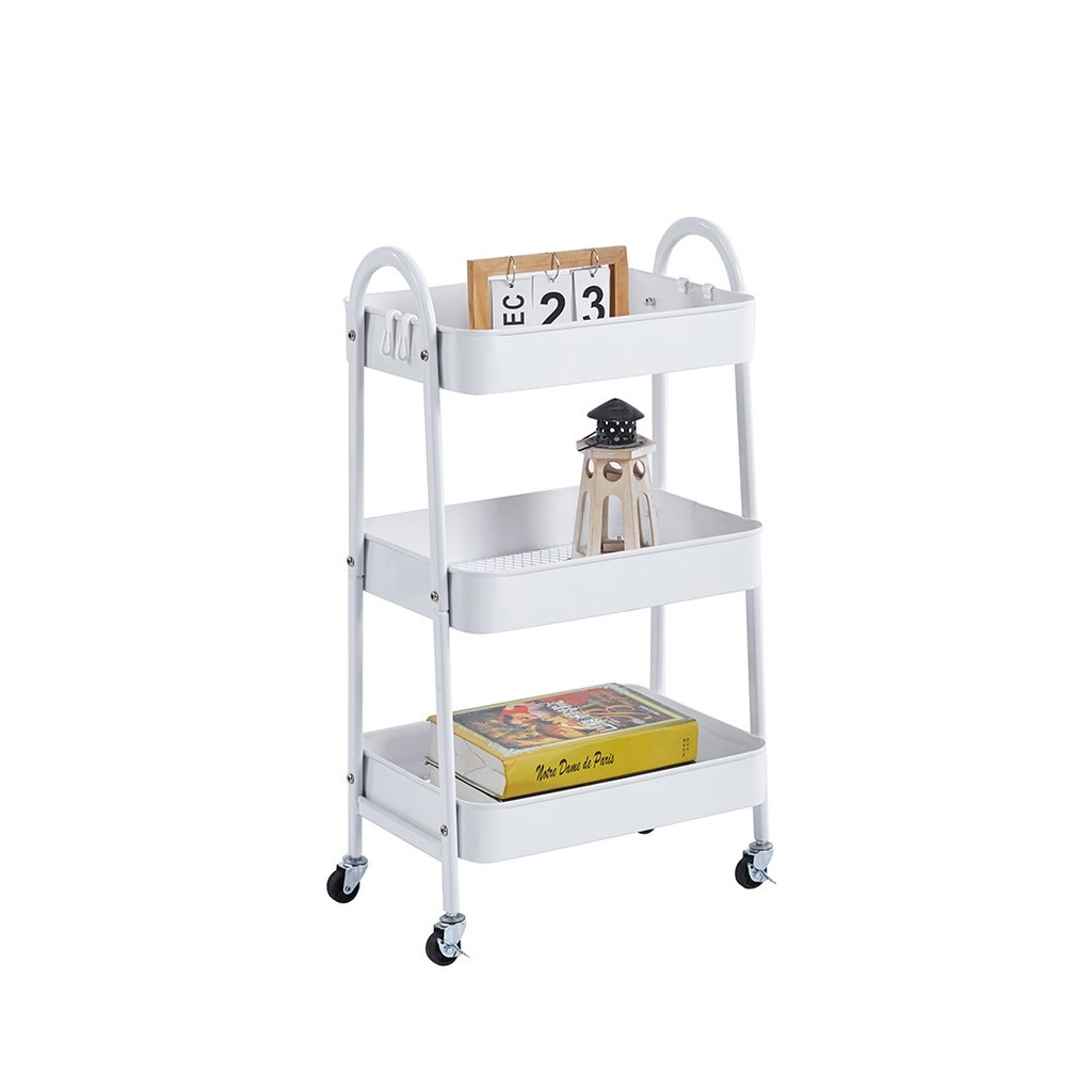 Looms รถเข็น รุ่น VINKY สีขาว (42x29x78 ซม.)  แบรนด์ LOOMS