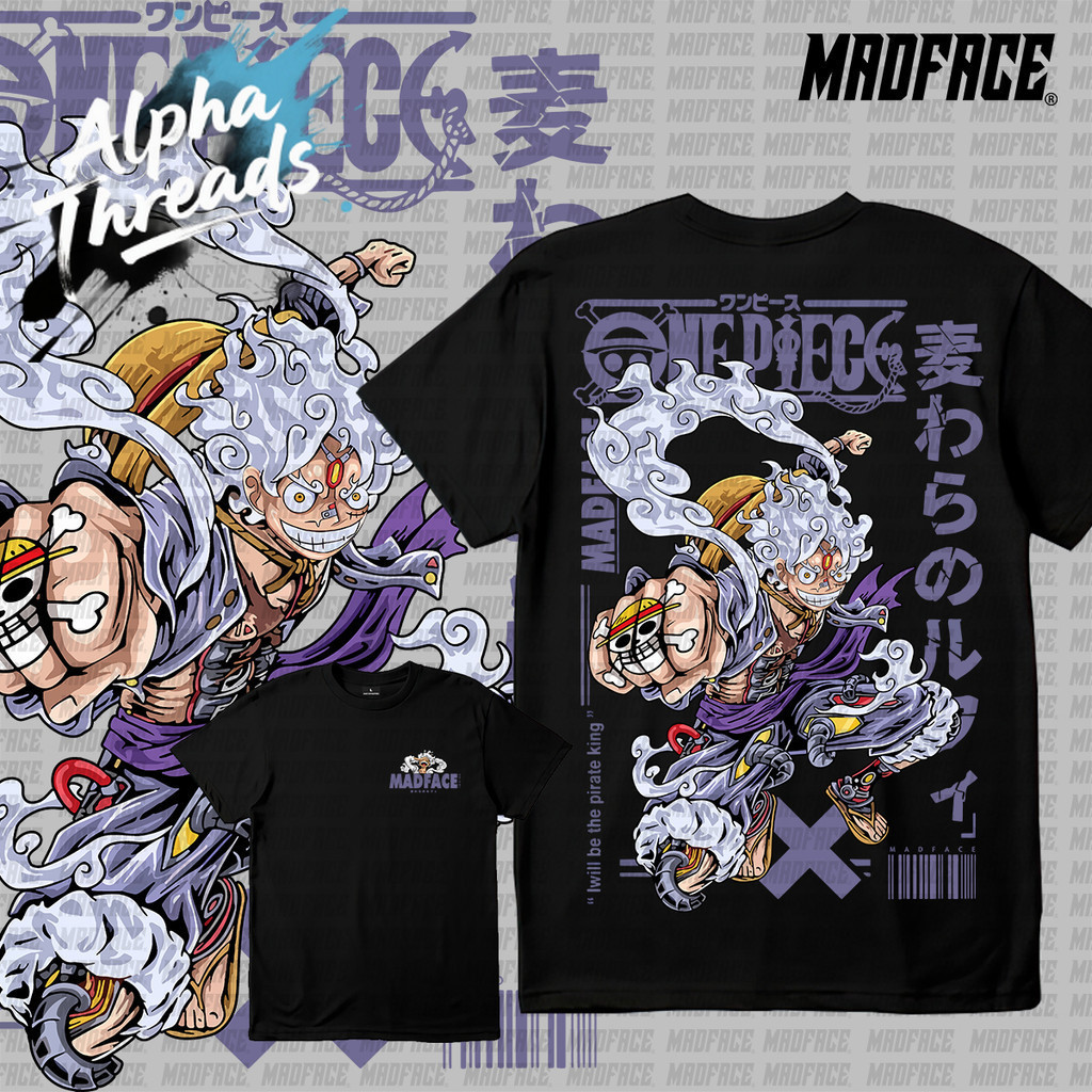 (จัดส่งตลอด 24 ชั่วโมง) D · Luffy Gear 5 · Sun God V3 – Anime Series Shirt – Men’s And Women’s T-shirt