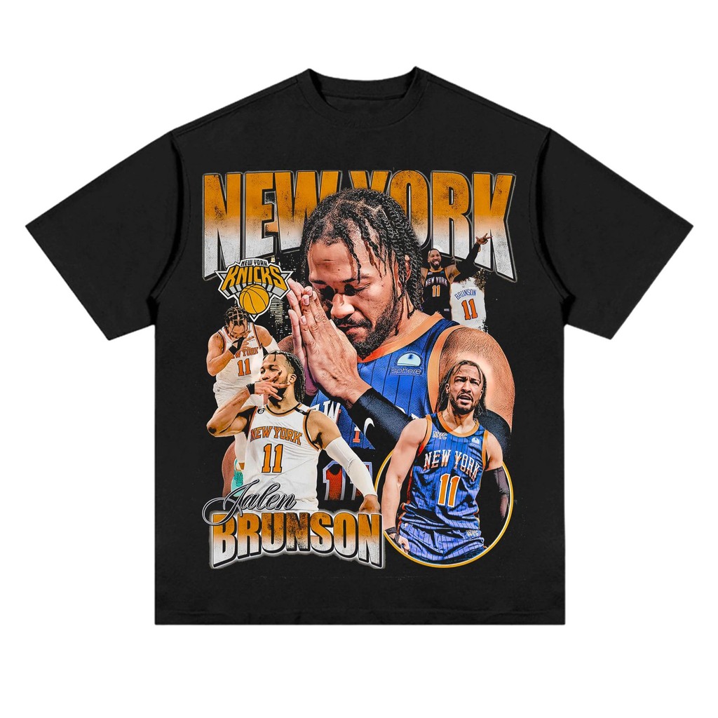 Jalen Brunson เสื้อบาสเกตบอล Unisex Vintage บาสเกตบอล Retro 90s Tee บาสเกตบอล Graphic Tee ของขวัญวัน