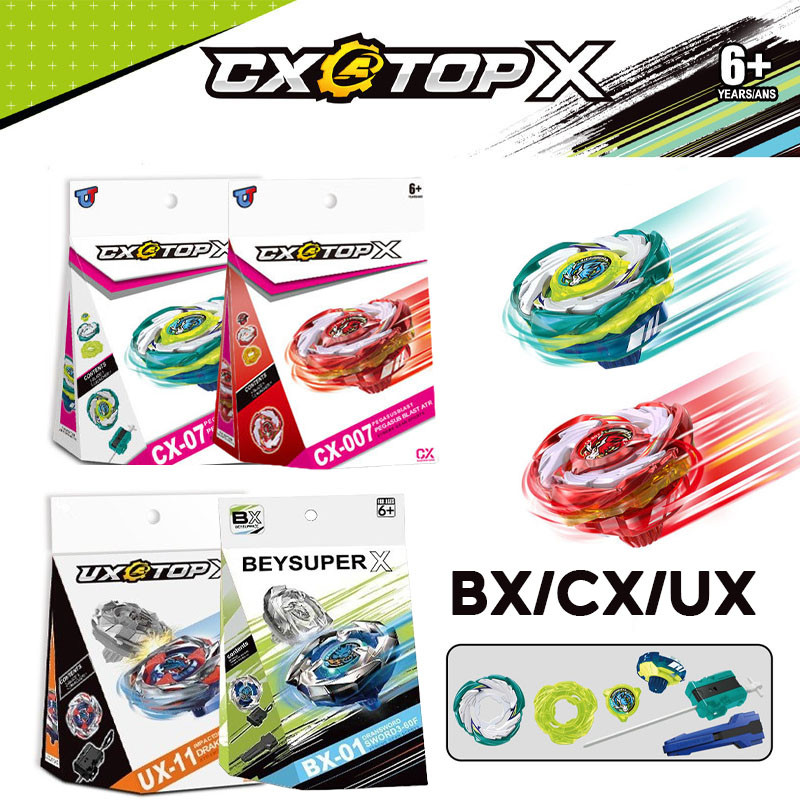 เบย์เบลด BX/CX/UX พร้อมชุด Launcher ของเล่นโลหะ ของเล่นของขวัญสําหรับเด็ก สำหรับผู้เริ่มต้นของเล่นต่อสู้โลหะ