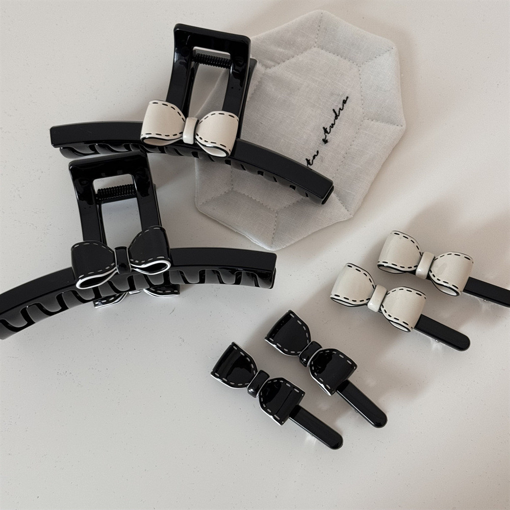 กิ๊บติดผมโบว์สไตล์เรียบง่าย ออกแบบคลิปฉลาม - รูปที่ 5