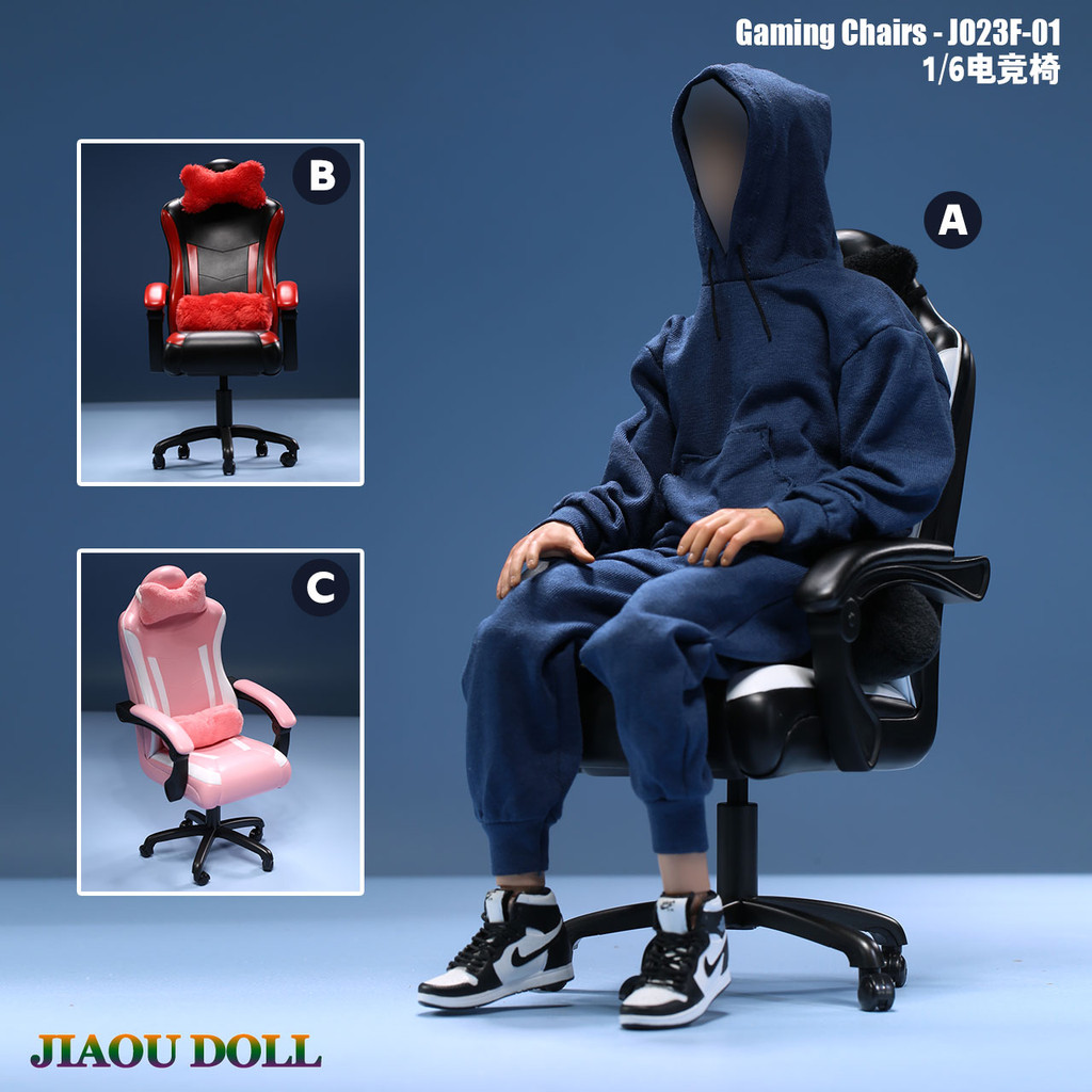 [ระดับไฮเอนด์] พร้อมสต็อก JIAOU DOLL1/6 เก้าอี้เล่นเกมทหารเก้าอี้สํานักงานเก้าอี้เกมเก้าอี้เจ้านายอุ