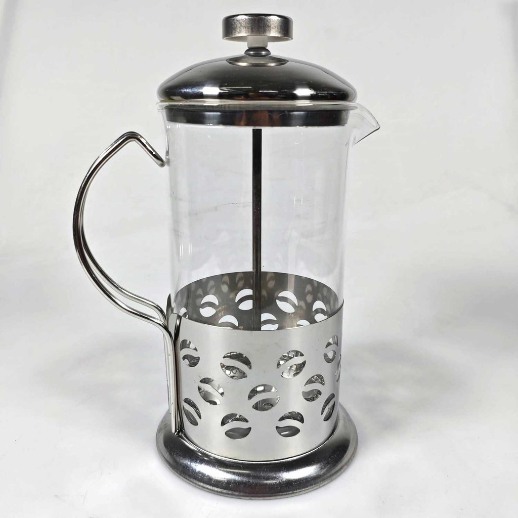 ANDEASTRAD DUOLV French Press Manual Coffee Maker Pot Beans Pattern - KG72I