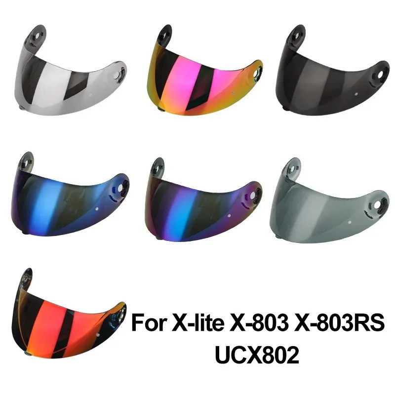 2025NEWX-lite X-803 หมวกกันน็อครถจักรยานยนต์ Visor เลนส์สําหรับ X-803RS UCX802 ป้องกันรังสียูวีกระจก