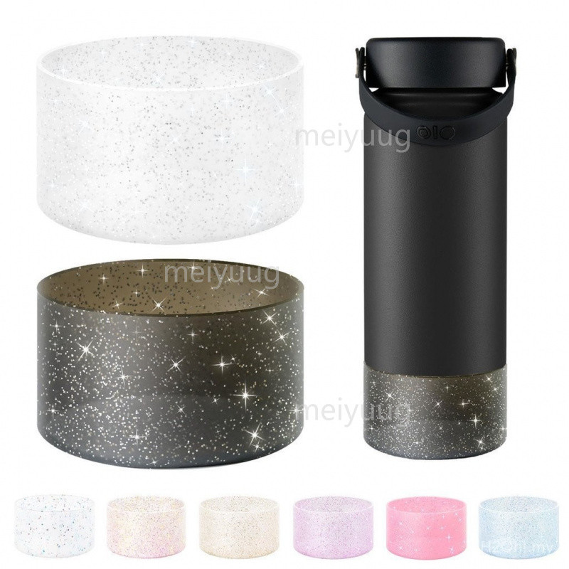 บูตถ้วยซิลิโคนกลิตเตอร์เหมาะสําหรับขวดน้ํา Montigo 14/18oz Hydro Flask 12-24oz