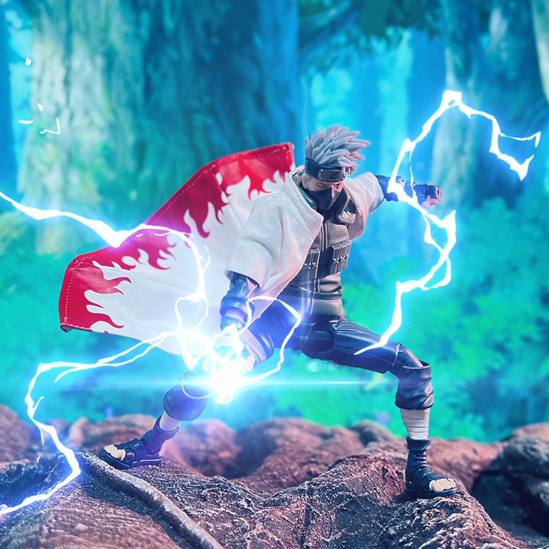 [โปรโมชั่นพิเศษ] Ready Stock shf Naruto Kakashi Sixth Generation Eye Cloak without Doll Model