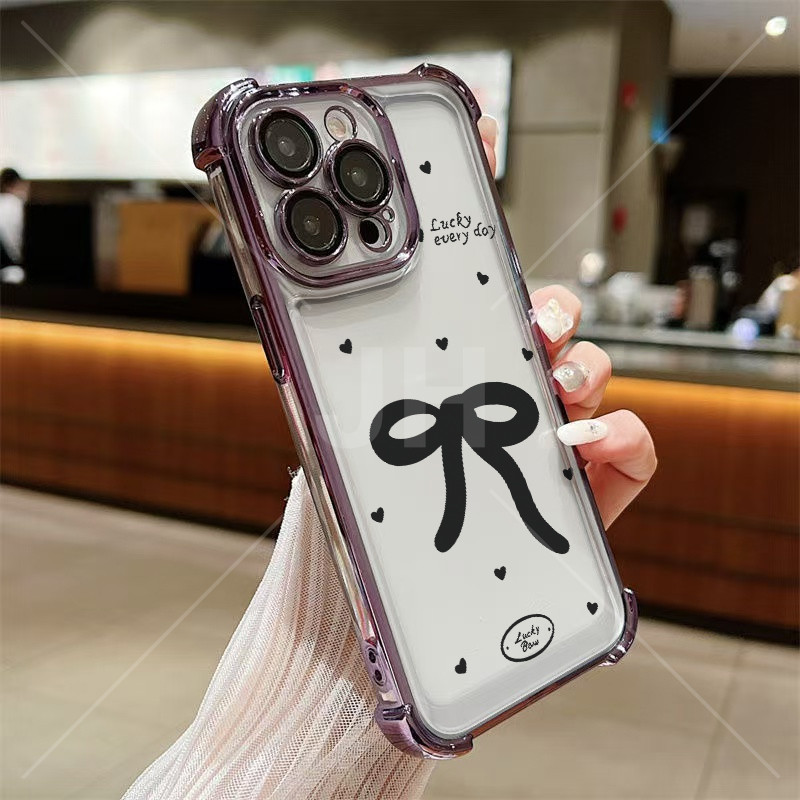 เคส Realme 12X 5G 12 5G 11 5G 11X 5G 9 Pro Plus 9 4G 10 4G 10 Pro 5G 10 Pro Plus 12 Pro 12 Plus 13 5G 11 Pro Plus 11 4G กรณีสี่มุมป้องกัน เคสกันกระแทกโบว์หล่น - รูปที่ 2