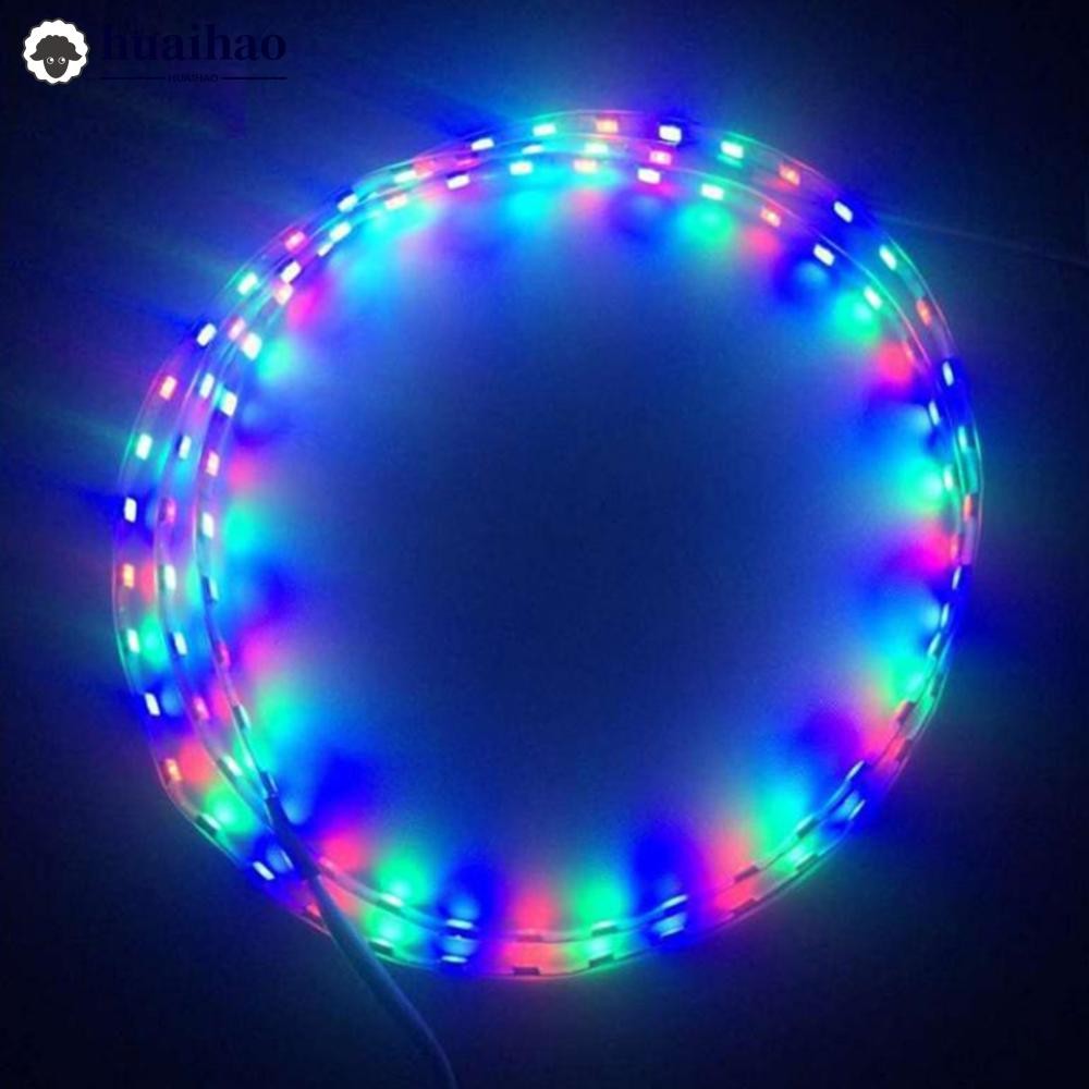 HUAIHAO 1 PC 90 ซม.LED Strip Light SMD 3528 เทปยืดหยุ่นเชือก Stripe Ray เทปโคมไฟภายในรถบรรยากาศไฟ 12