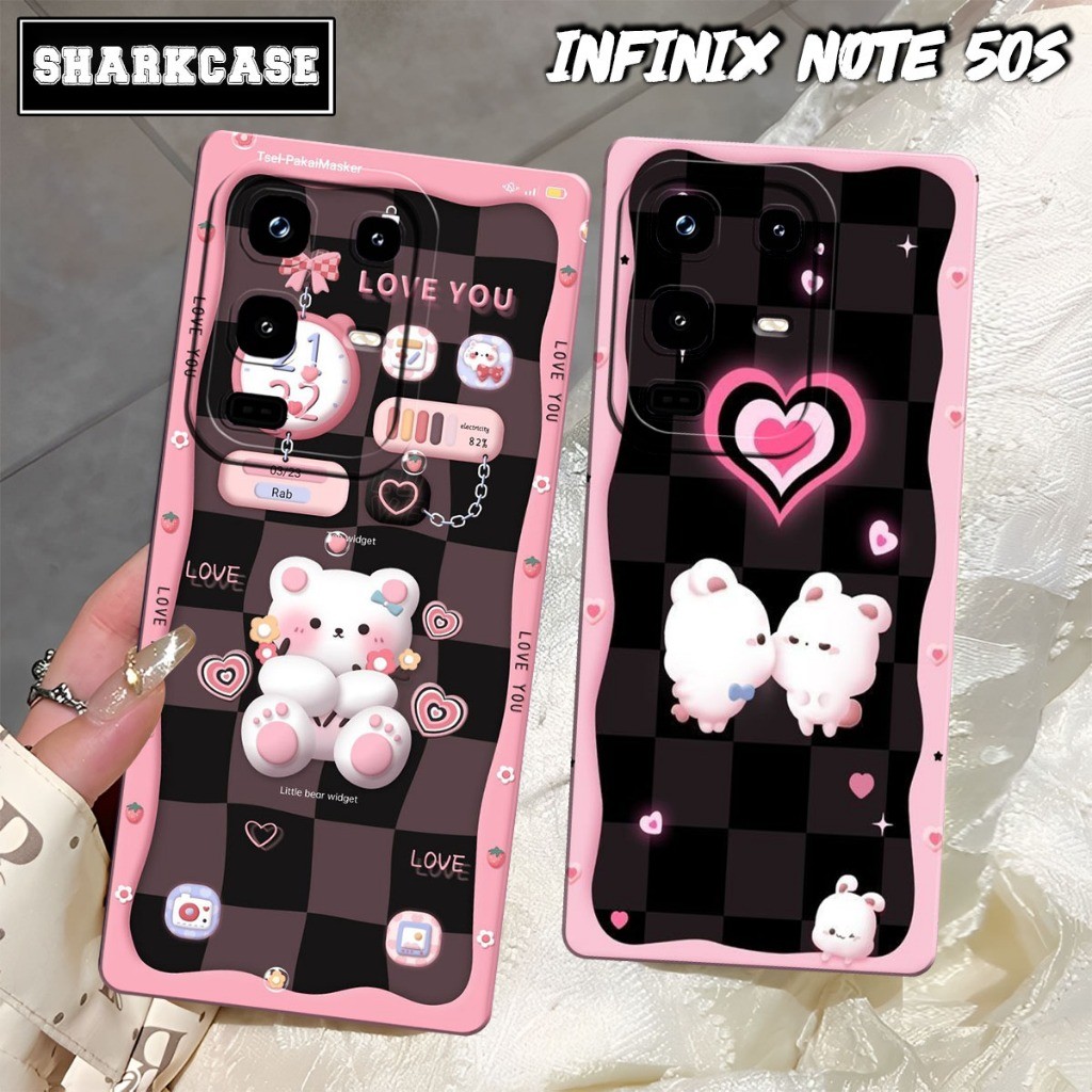 Softcase HP INFINIX NOTE 50s / NOTE 50X / NOTE 50 / NOTE 50 PRO / NOTE 50 PRO PLUS ลายหมีน่ารักล่าสุ