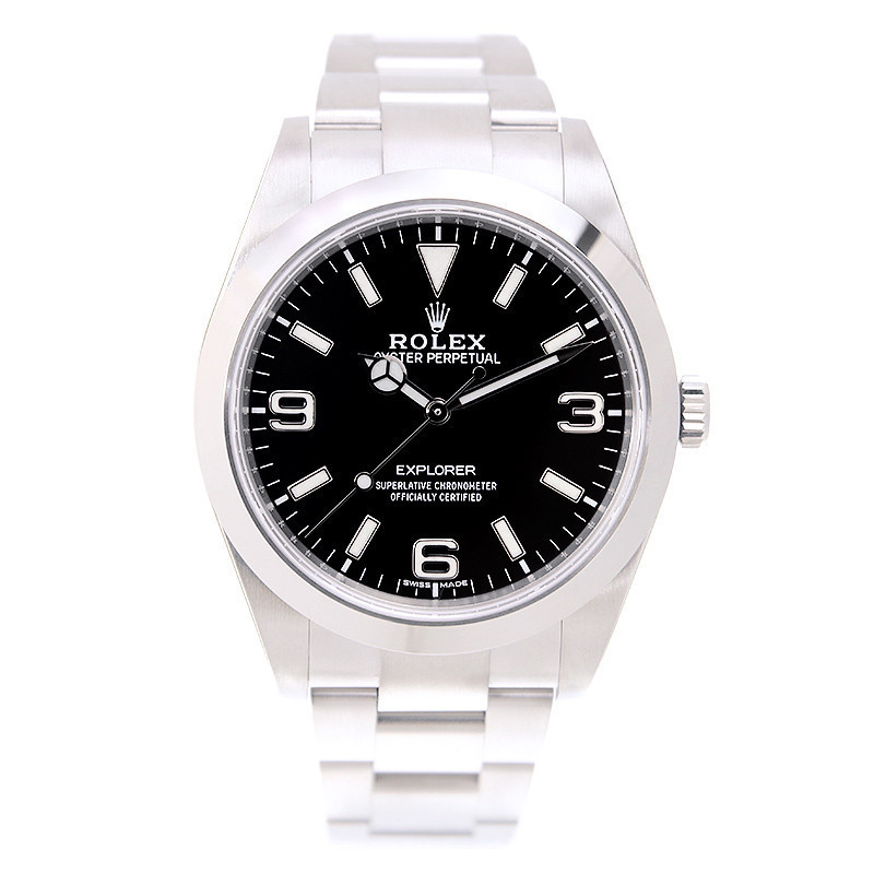 Rolex rotx Explorer 39mm Stainless Steel Mechanical นาฬิกาผู้ชาย214270