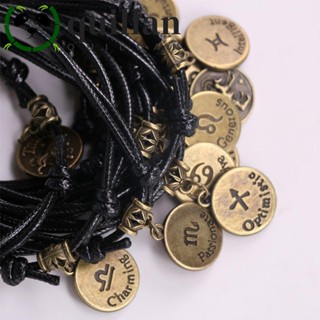 QUILLAN สร้อยข้อเท้าผู้ชายข้อเท้าโซ่สีดําเชือก Barefoot บุคล…